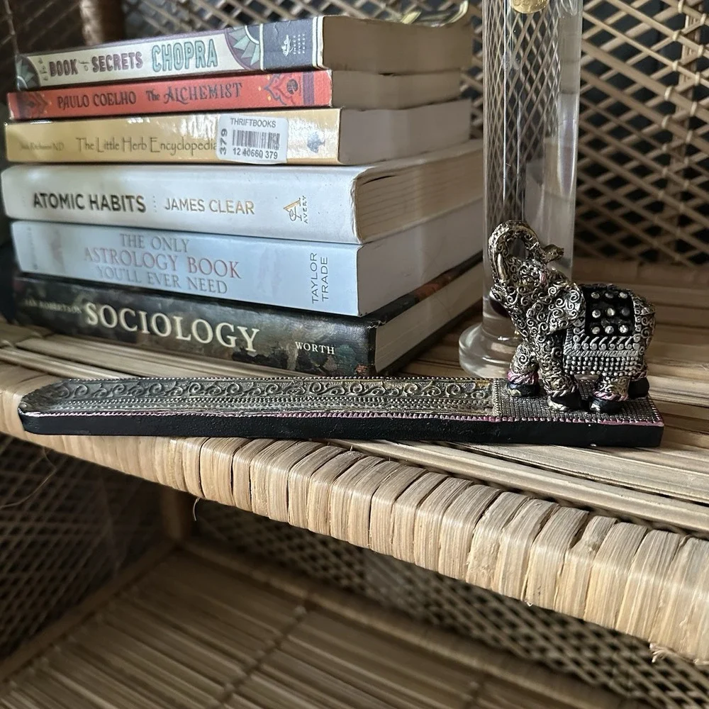 Lucky Elephant‎ Polyresin Incense Holder
